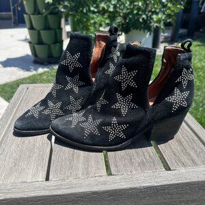 GUC Jeffrey Campbell Star Studded Suede Booties